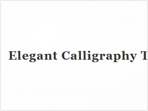 Elegant Calligraphy Typefaces for Formal Documents