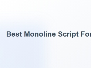 Best Monoline Script Fonts for Professional Use